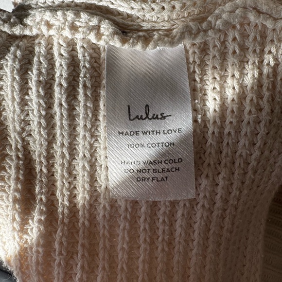 Let's Get Away Cream Knit Twist Back Tank Top - Picture 5 of 6